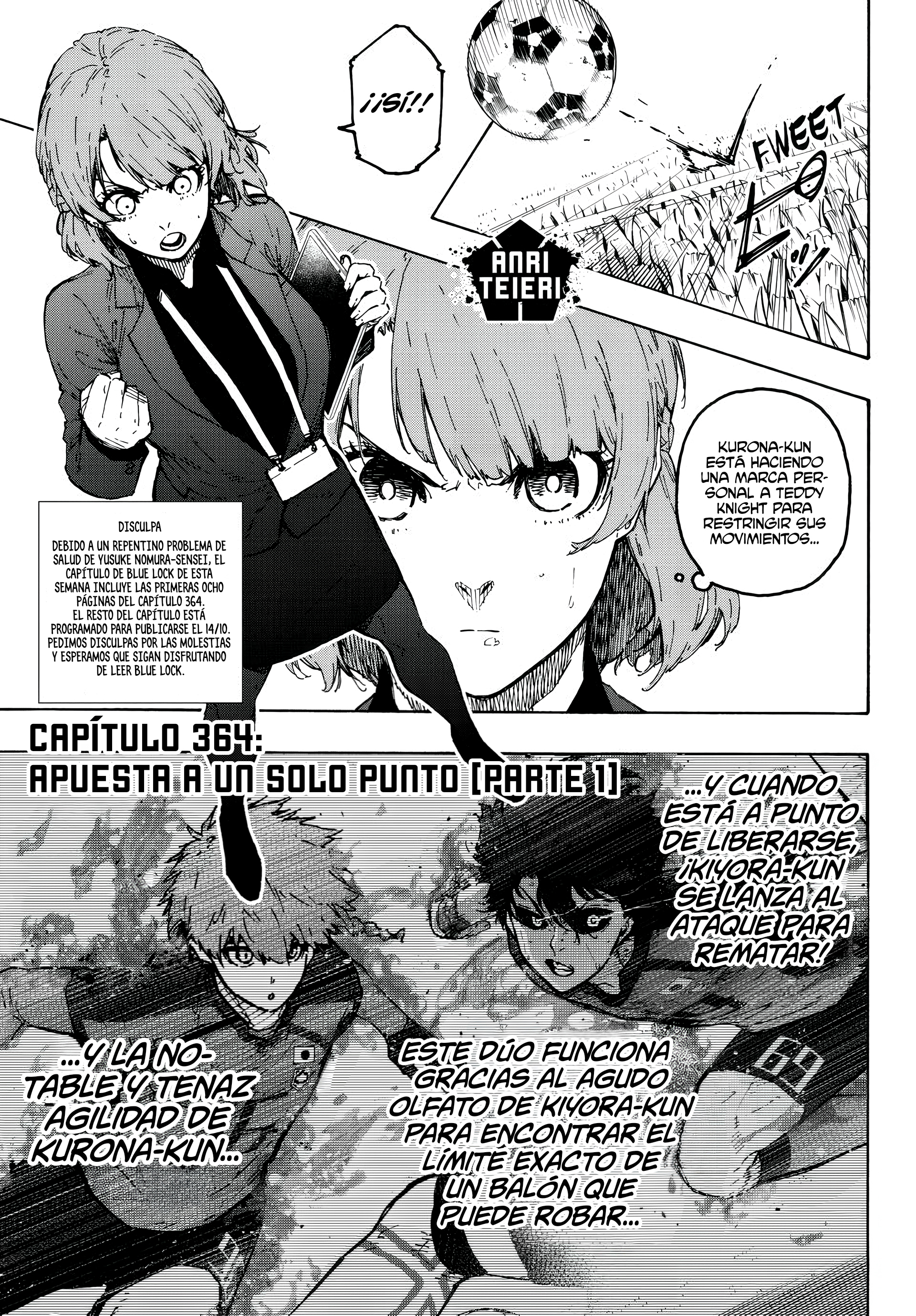 Blue Lock — Capítulo 364 — Página 1
